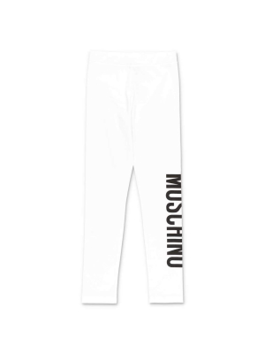 Moschino Kids Logo Printed Leggings