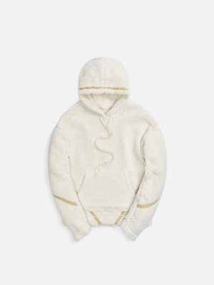 Greg Lauren Sherpa Basic Hoodie - Ivory