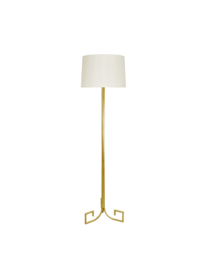 Merlin Greek Key Floor Lamp In Various Colors