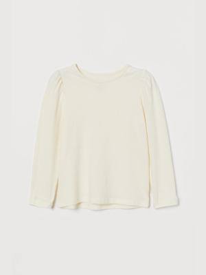 Puff-sleeved Top