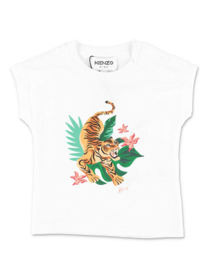 Kenzo Kids Tiger Printed T-shirt