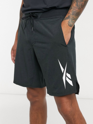 Reebok Training Textured Epic Shorts In Black