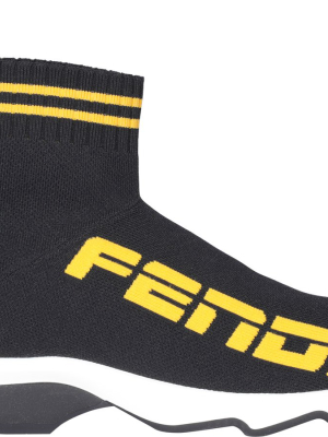 Fendi Mid-top Sock Sneakers