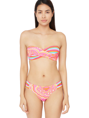 Trina Turk Twist Front Bandeau Top