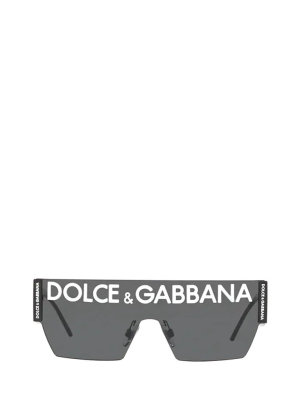 Dolce & Gabbana Eyewear Logo Oversized Sunglasses