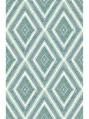 Zaya Tribal Diamonds Wallpaper Wallpaper In Green From The Pacifica Collection By Brewster Home Fashions