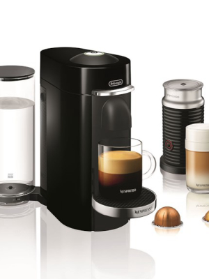 Nespresso Vertuoplus Deluxe Coffee Maker & Espresso Machine By De'longhi With Aeroccino