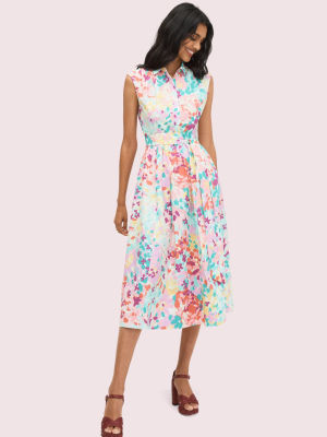 Painted Petals Shirtdress