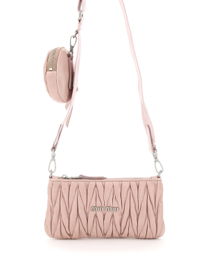 Miu Miu Shine Matelassé Shoulder Bag