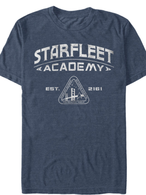 Men's Star Trek Starfleet Academy Emblem Est. 2161 T-shirt