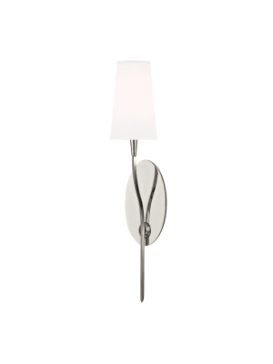 Rutland 1 Light Wall Sconce Polished Nickel