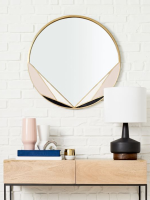 Deco Brass Mirror