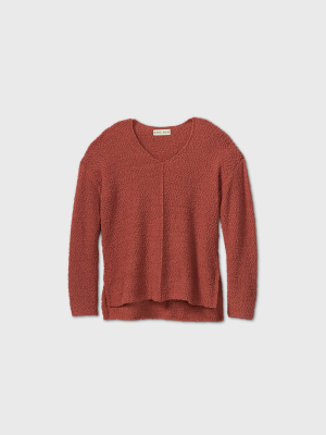 Women's V-neck Pullover Sweater - Knox Rose™