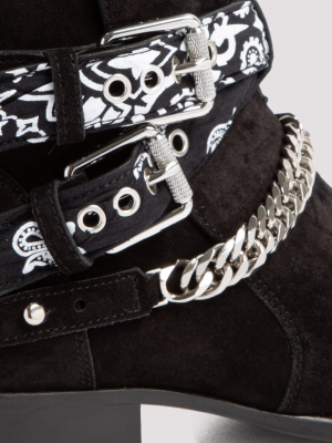 Amiri Bandana Buckle Boots