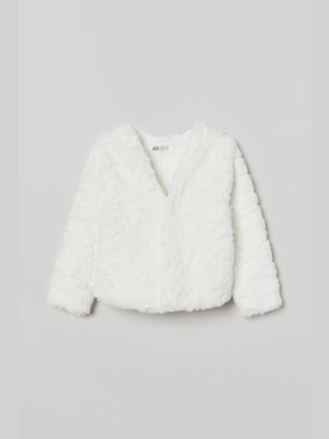 Fluffy Faux Fur Cardigan