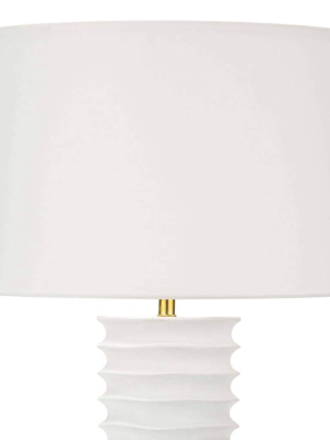 Nabu Metal Column Table Lamp (white)