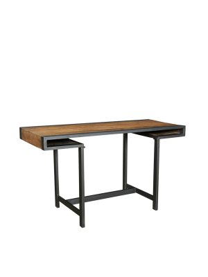 Industrial Wraparound Desk