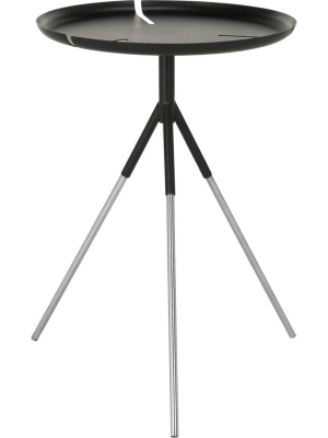 Larissa Tri Leg Contemporary Glam Side Table