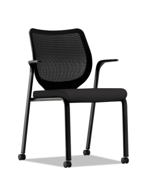 Hon Nucleus Multipurpose Stacking Chair Ilira-stretch M4 Back Black Seat/base N606hcu10