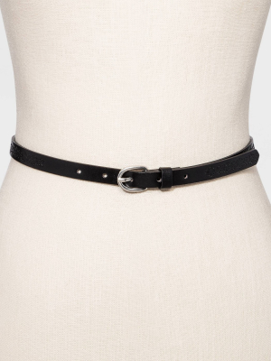 Women's 2pk Buckle Belt - Universal Thread™ Brown/black