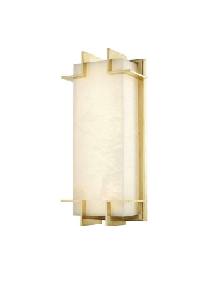 Delmar Led Wall Sconce Aged Brass