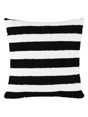 Black/white Stripe Throw Pillow - Cloth & Company