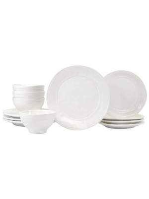 Vietri Fresh White 12-piece Place Setting