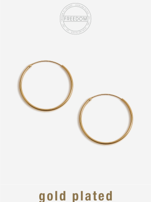 **gold Plated Hoop Earrings