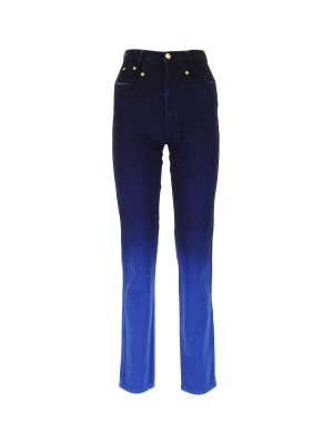 Alberta Ferretti Gradient Effect Denim Jeans