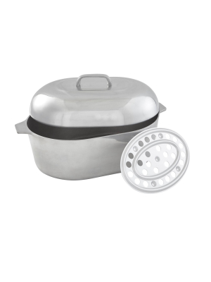 Imusa 15" Cajun Classic Oval Aluminum Roaster