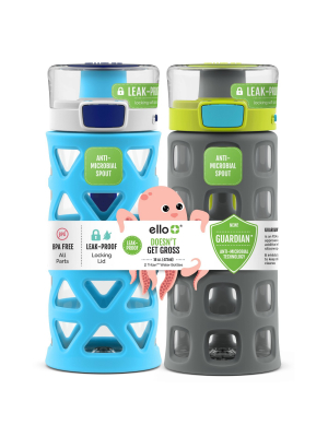 16oz 2pk Plastic Dash Water Bottles - Ello