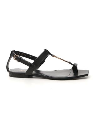 Saint Laurent Cassandra Flat Sandals