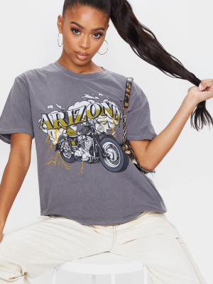 Charcoal Arizona Washed T Shirt