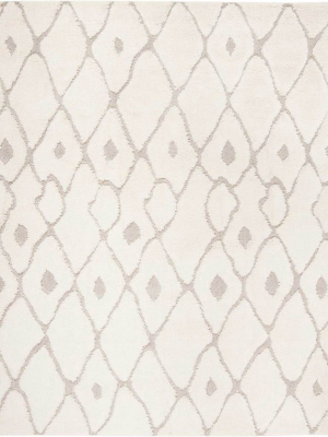 Olympia Shag Cream/beige Area Rug