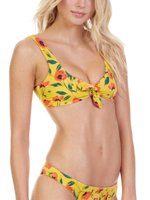 Tori Praver Raven Bikini Top In French Poppy