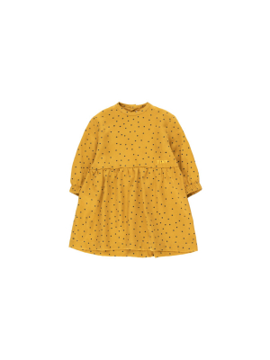 Tiny Cottons Tiny Dots Baby Dress - Mustard/navy