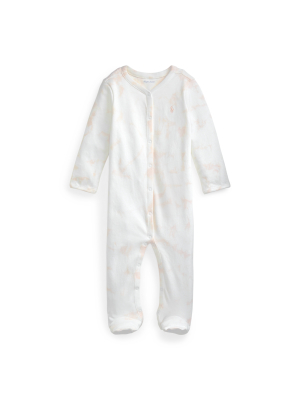 Tie-dye Footed Coverall