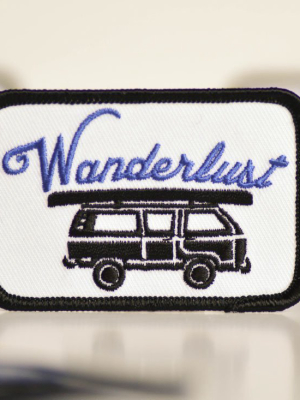 Wanderlust Embroidered Patch.