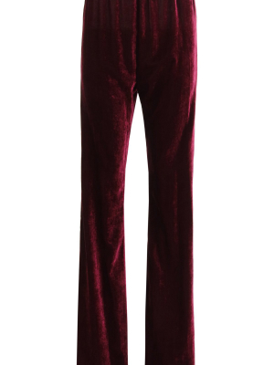 Raf Simons Elasticated Waist Velvet Track Pants