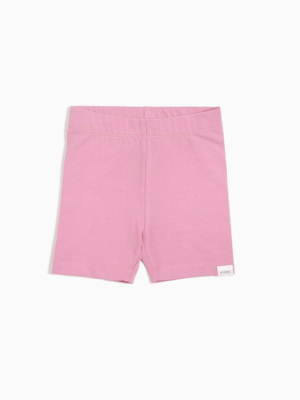 Miles Girls Bike Shorts - Pink Sky