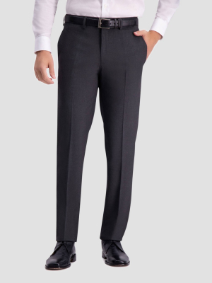 Haggar H26 Men's Slim Fit Premium Stretch Suit Pants - Charcoal Heather