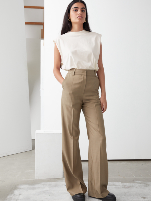 Wide Flared Trousers