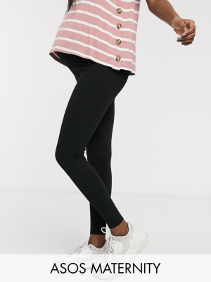 Asos Design Maternity Rib Legging