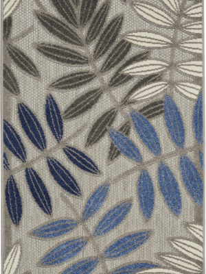 Aloha Indoor-outdoor Rug In Grey & Blue