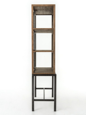 Spencer Curio Cabinet In Drifted Oak