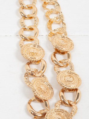 Chunky Chain Statement Necklace - Gold