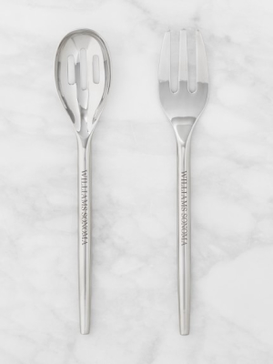 Williams Sonoma Stainless Steel Serving Utensils, Salad, Set Of 2