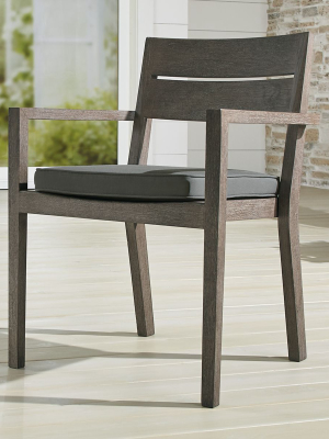 Regatta Grey Wash Dining Chair With Graphite Sunbrella ® Cushion