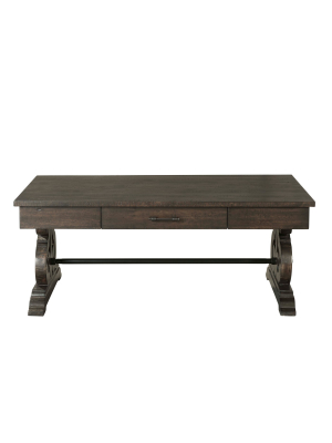 Stanford Coffee Table Dark Ash - Picket House Furnishings