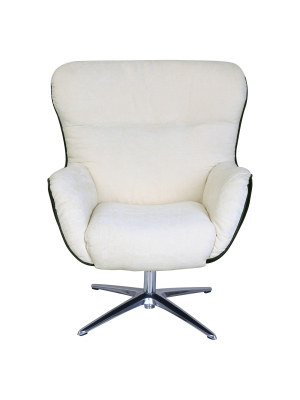 Style Rylie Collaboration Lounge Chair Cream/black Synergy - Serta